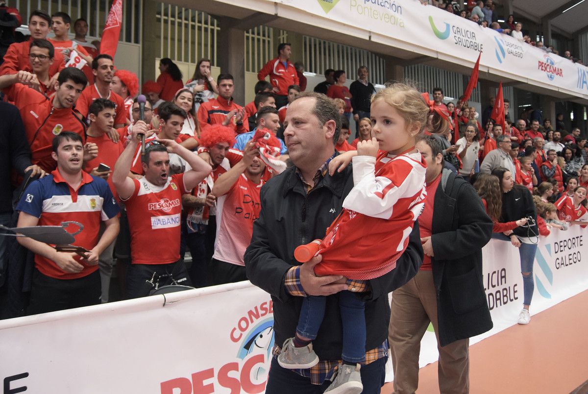 Juanjo García, en la final de la Copa Xunta 2017 de fútbol sala en el Municipal de Pontevedra