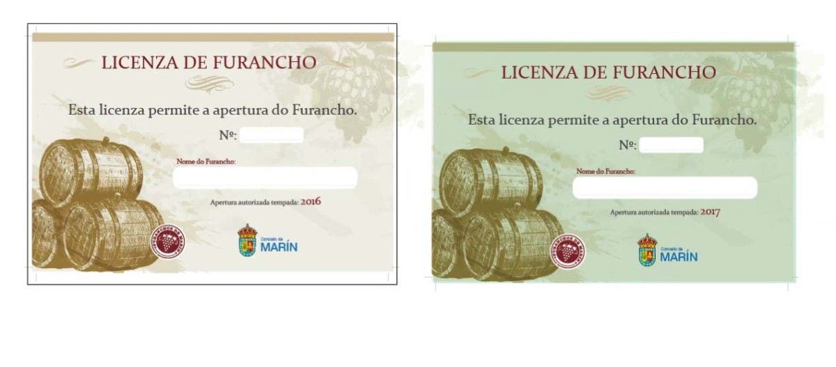 Identificativos de los furanchos de Marín
