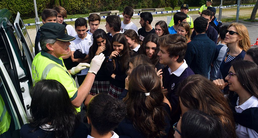 Clase de Educación Vial en Poio