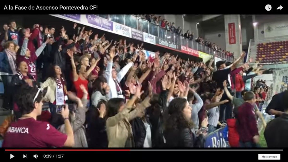 Vídeo realizado por Pablo Cacheda por la clasificación del Pontevedra para el play-off