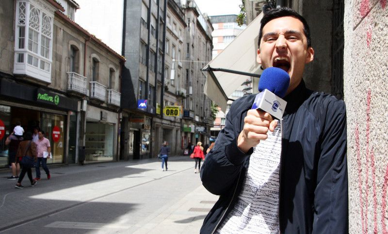 Javier Lago, voz del grupo pontevedrés Australia