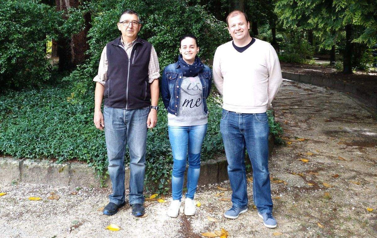 Alicia Aboy (no centro), nova responsable do BNG en Caldas