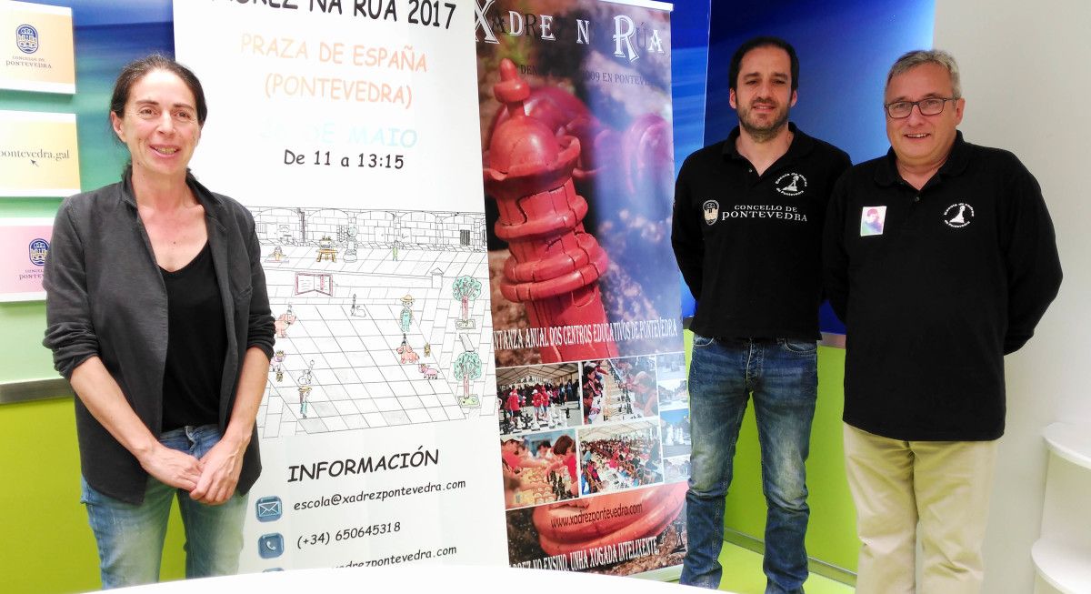Presentación del Xadrez na Rúa 2017 y el VIII Pontexadrez