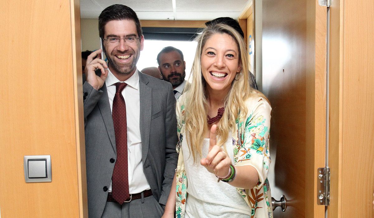 Pablo Fernández y Lucía Pedroso