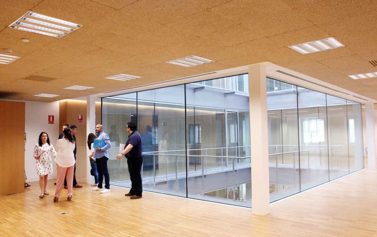 Visita do PP ás plantas libres do antigo Banco de España