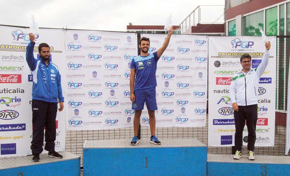 Podio de clubs na Copa de España de Piragüismo de Verducido
