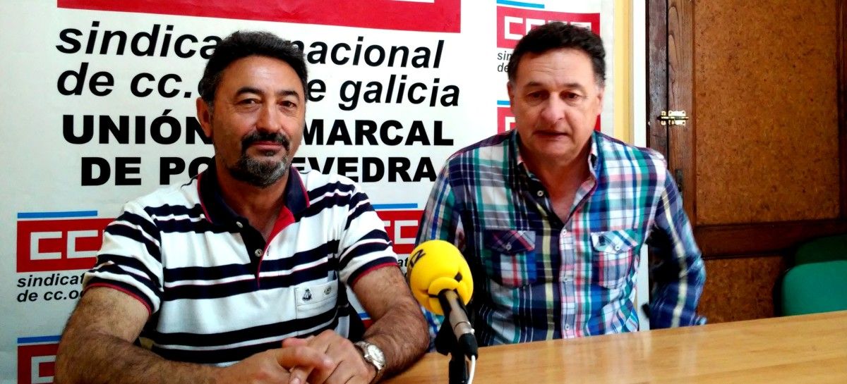 José Ramón Piñeiro e José Luis García Pedrosa, de CC.OO.