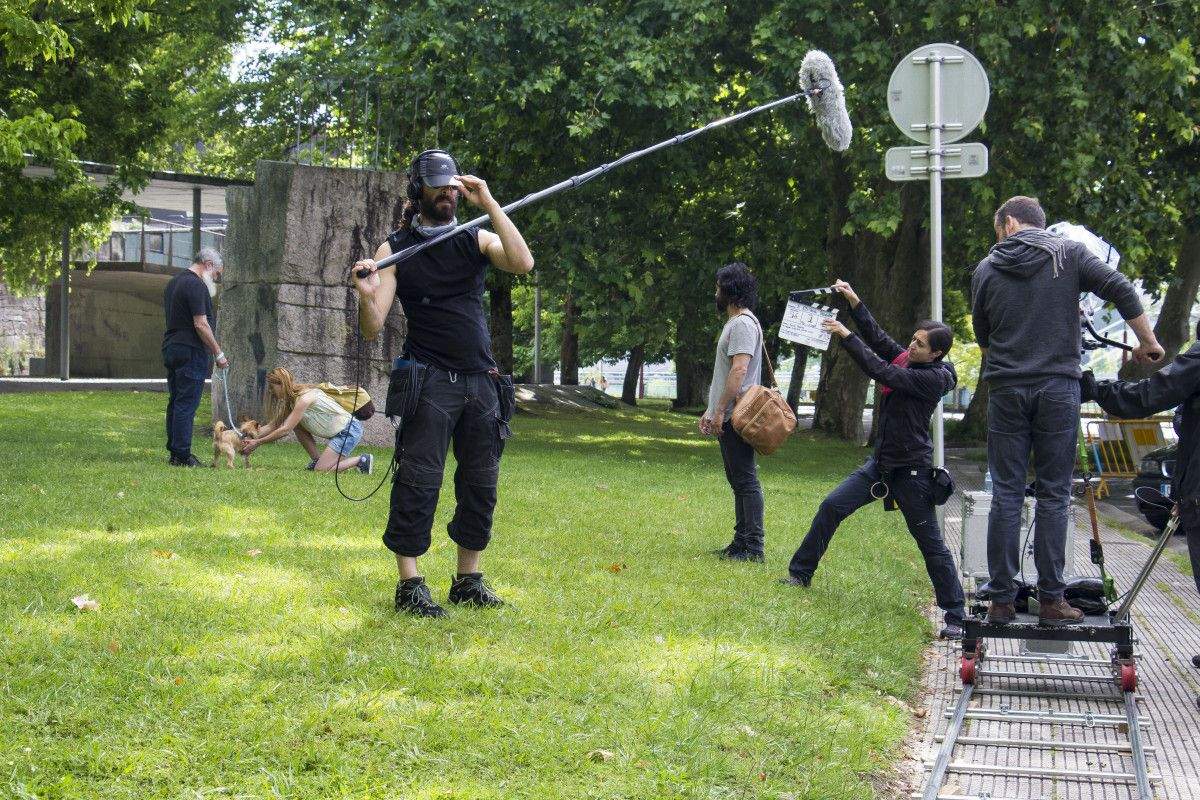 Rodaxe de 'A estación violenta' en Pontevedra
