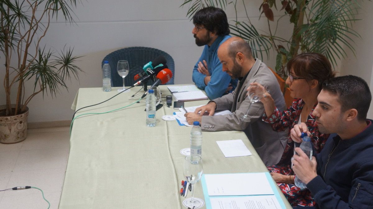 Marcos Cal, Luís Villares, María José Rodríguez y Samuel Castro