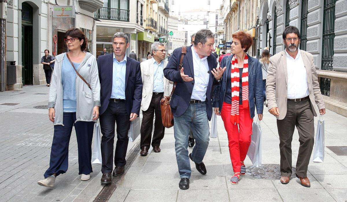 Visita a cidade de responsables do Bloco de Esquerda nas Câmaras municipais de Braga, Vilanova de Famaliçao e Guimarães