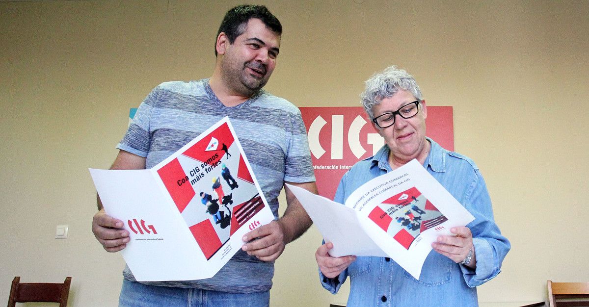 Marcos Conde e Rosa Abuín, de CIG