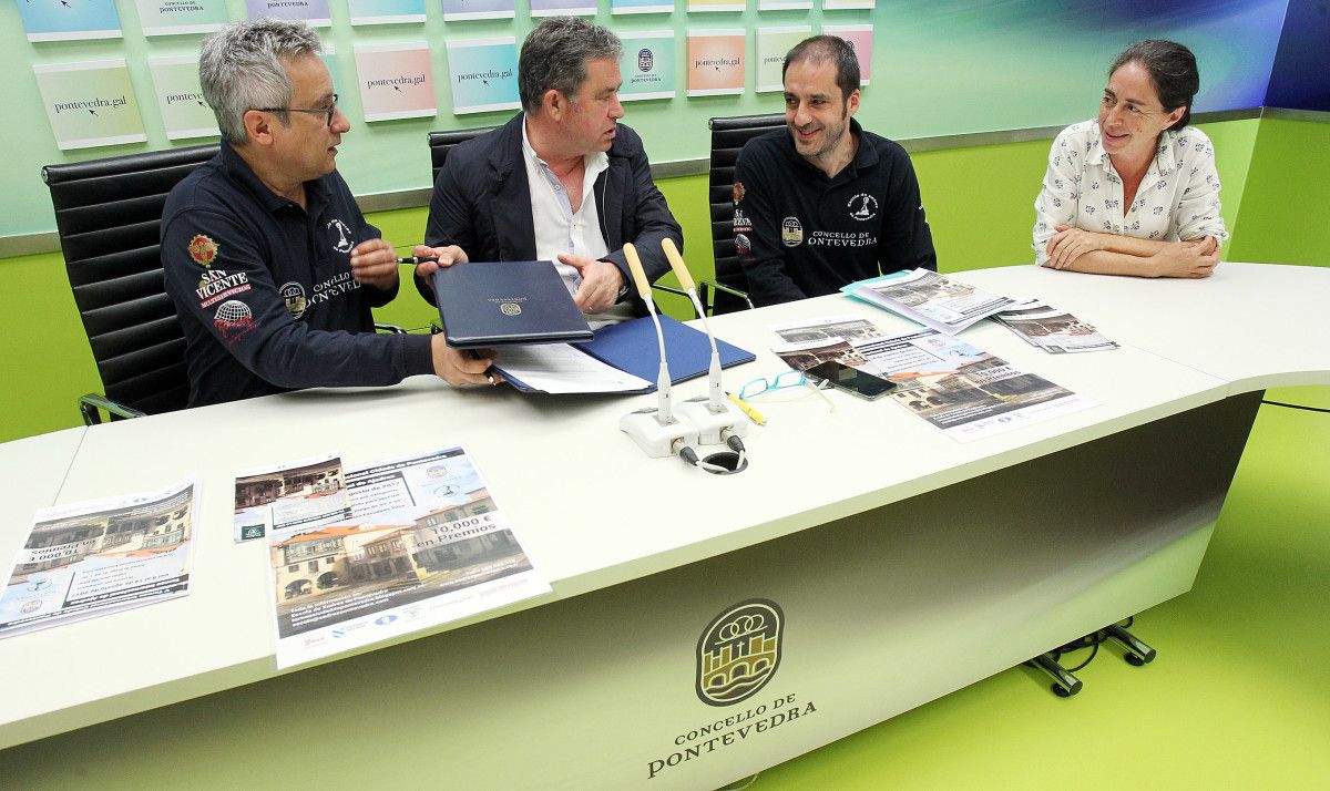 Firma del convenio de colaboración entre el Concello y la Escola Xadrez Pontevedra