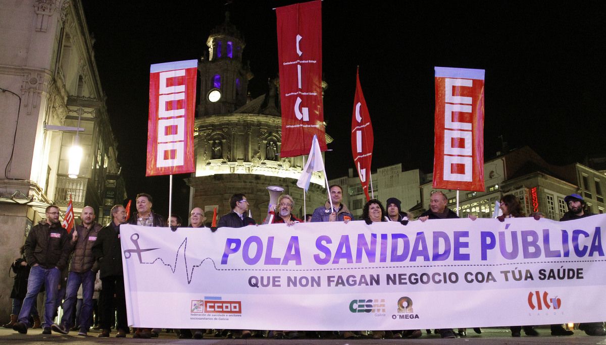 Manifestación en defensa de la Sanidad pública