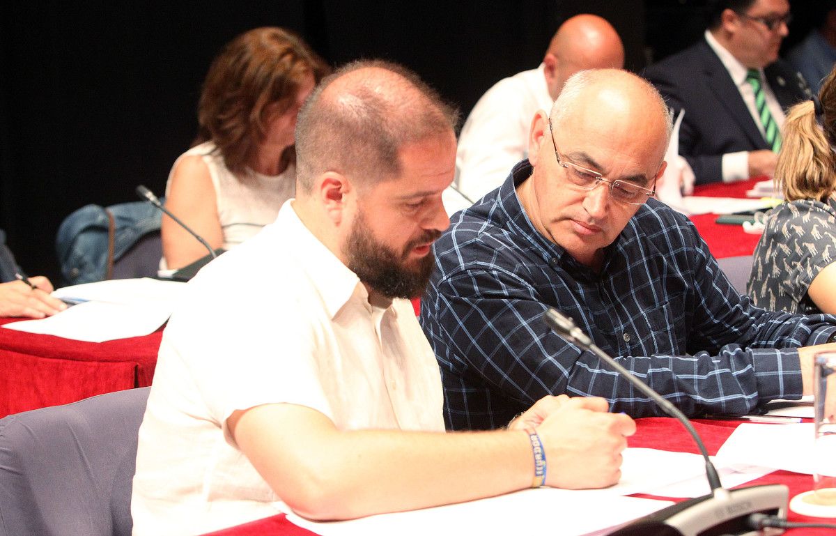 Iván Puentes e Agustín Fernández, no pleno municipal