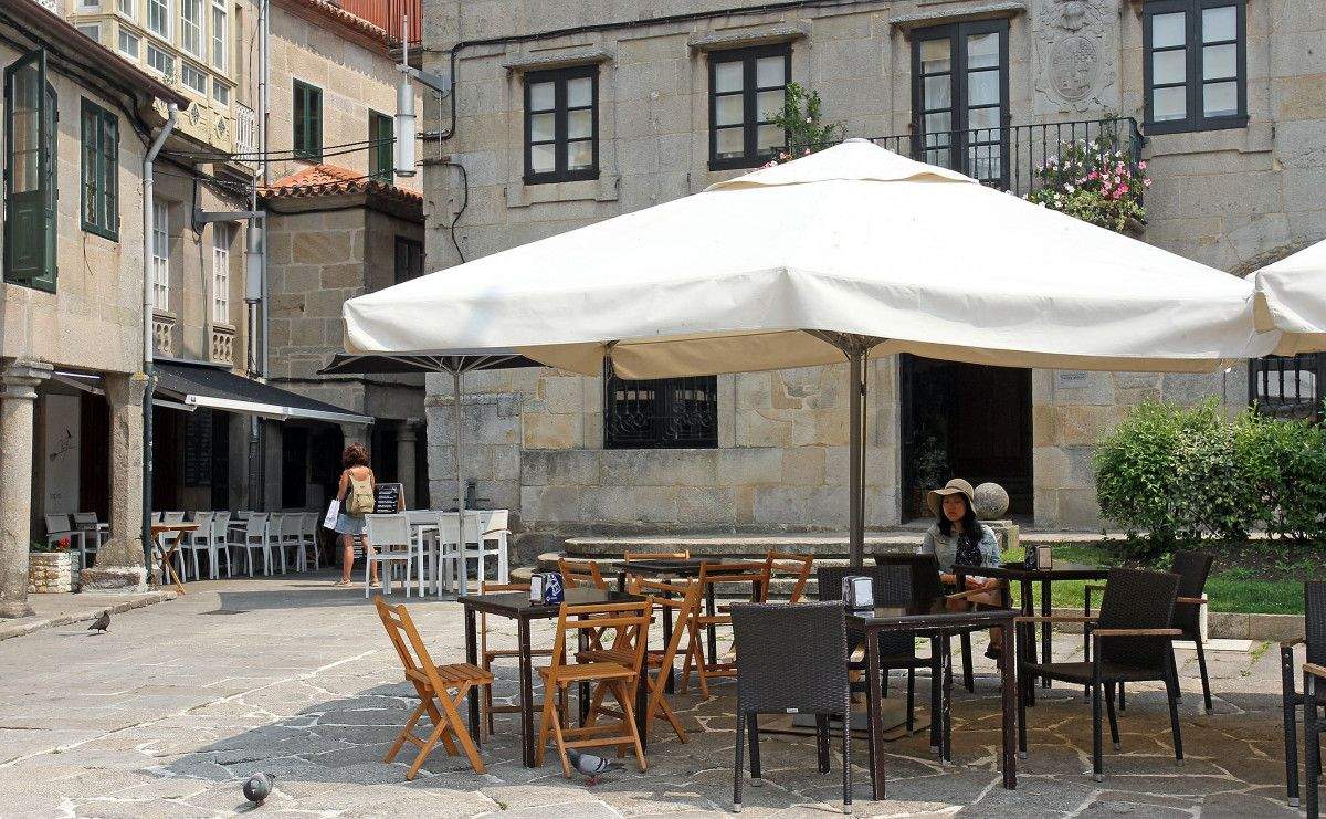 Terrazas na praza da Estrela