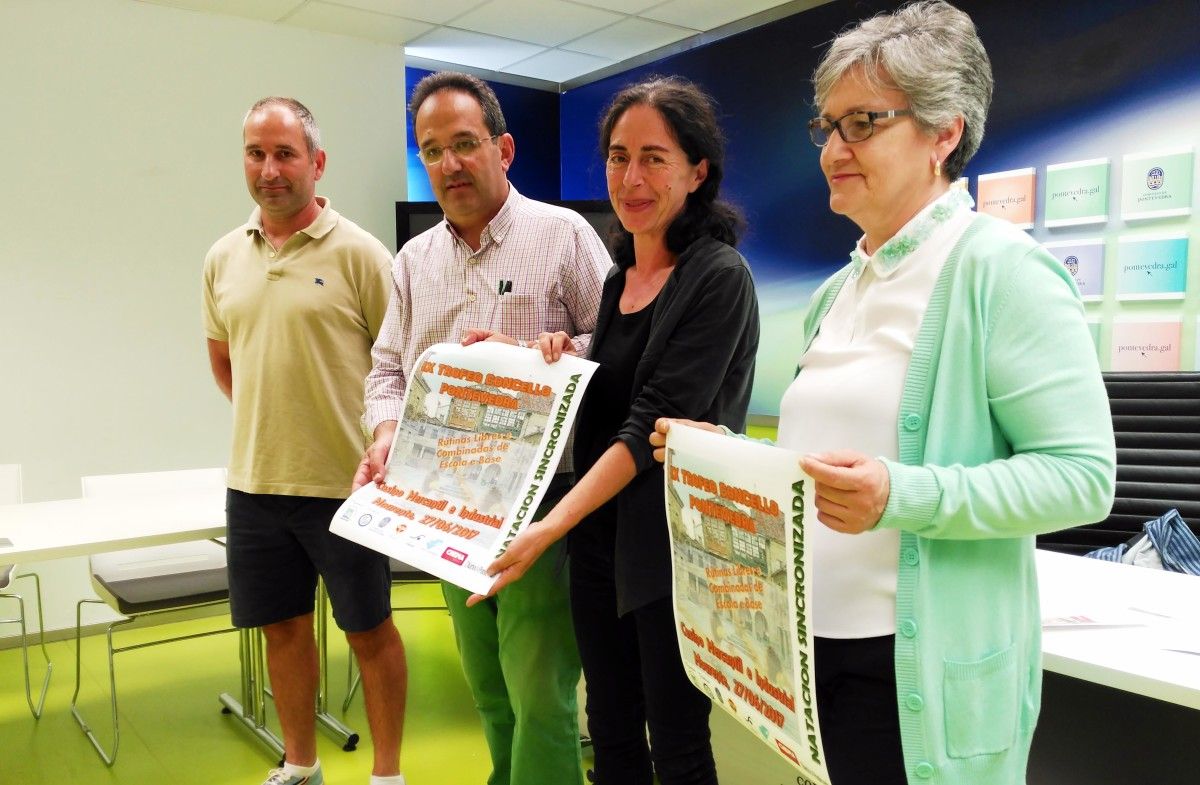 Presentación del IX Trofeo Concello de Pontevedra de natación sincronizada