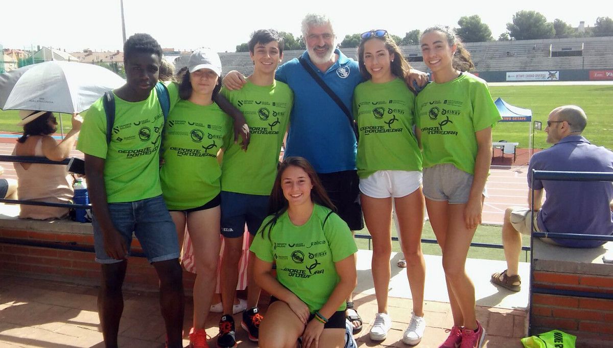 Equipo xuvenil da Gimnástica no Campionato de España celebrado en Xetafe