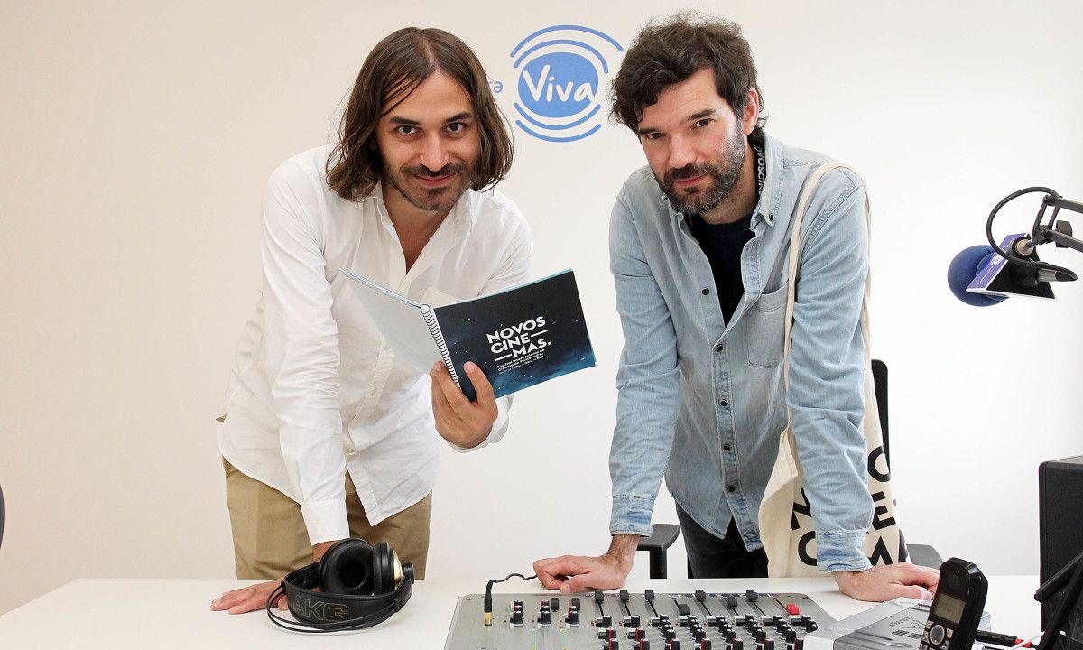 Matías Piñeiro y Ángel Santos, en los estudios de PontevedraViva