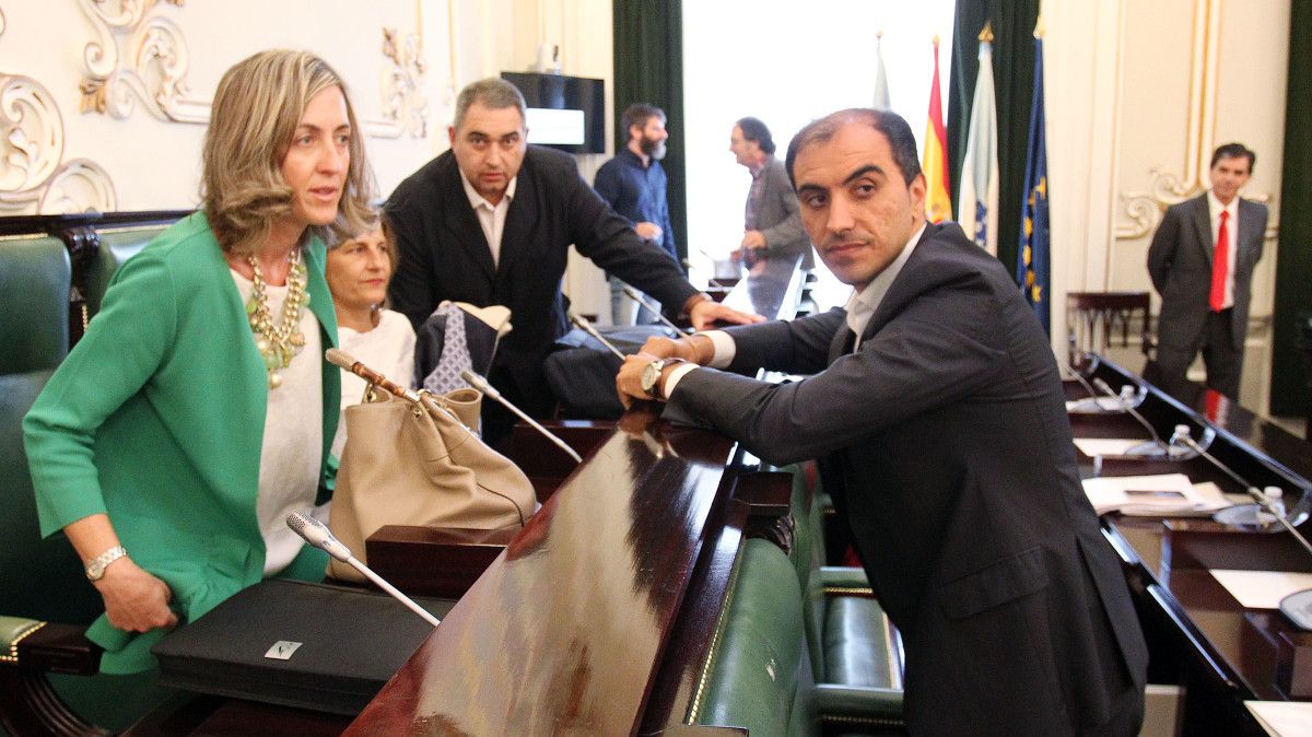 Pleno da Deputación provincial de Pontevedra