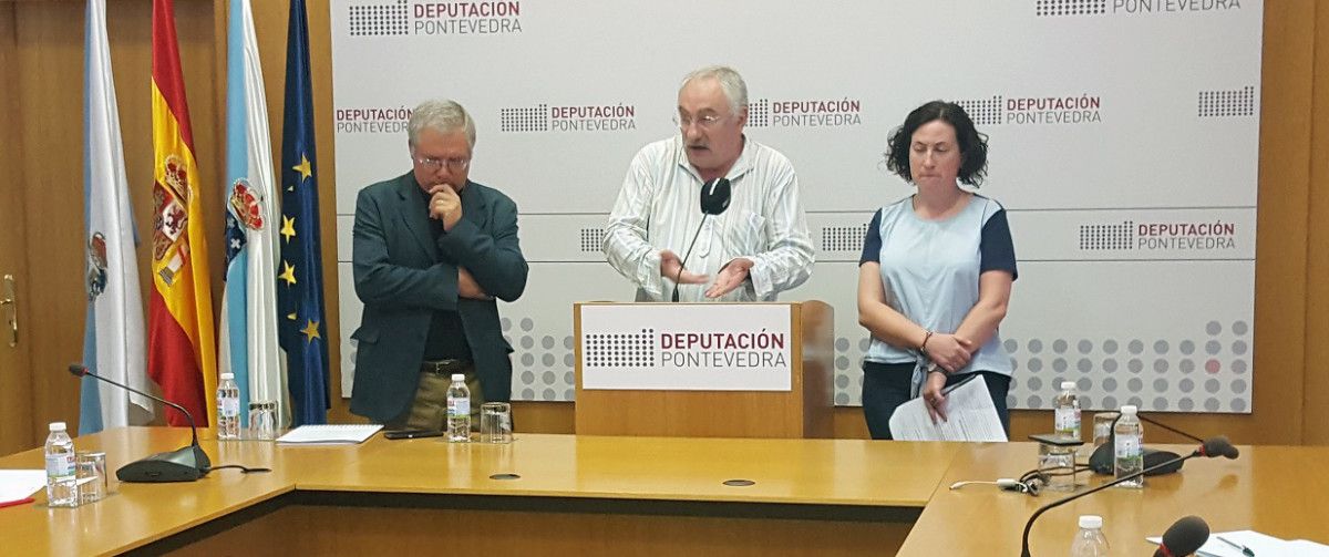 José Ramón Couto, César Mosquera e Eva Villaverde