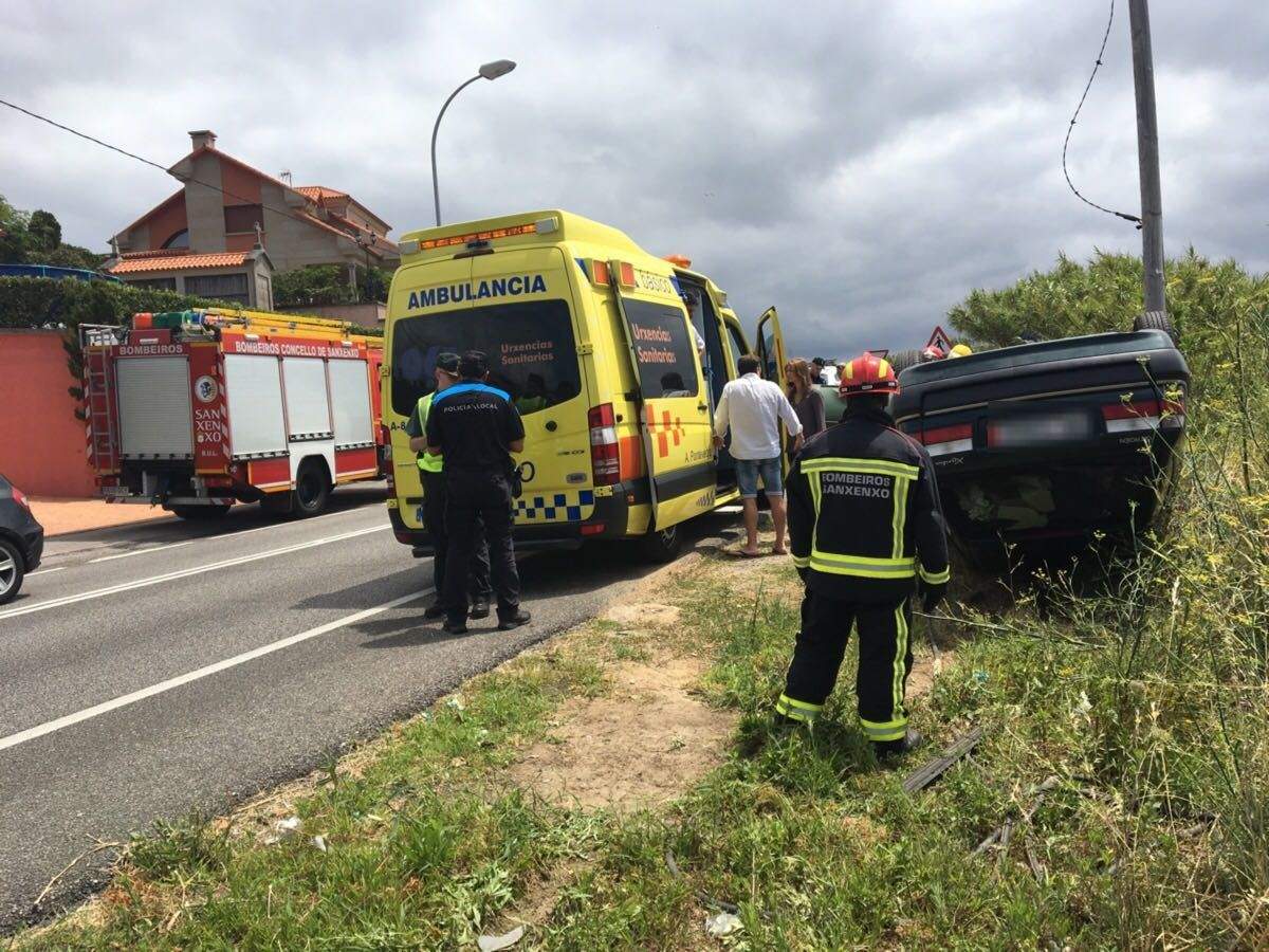 Accidente en la PO-308 en Dorrón