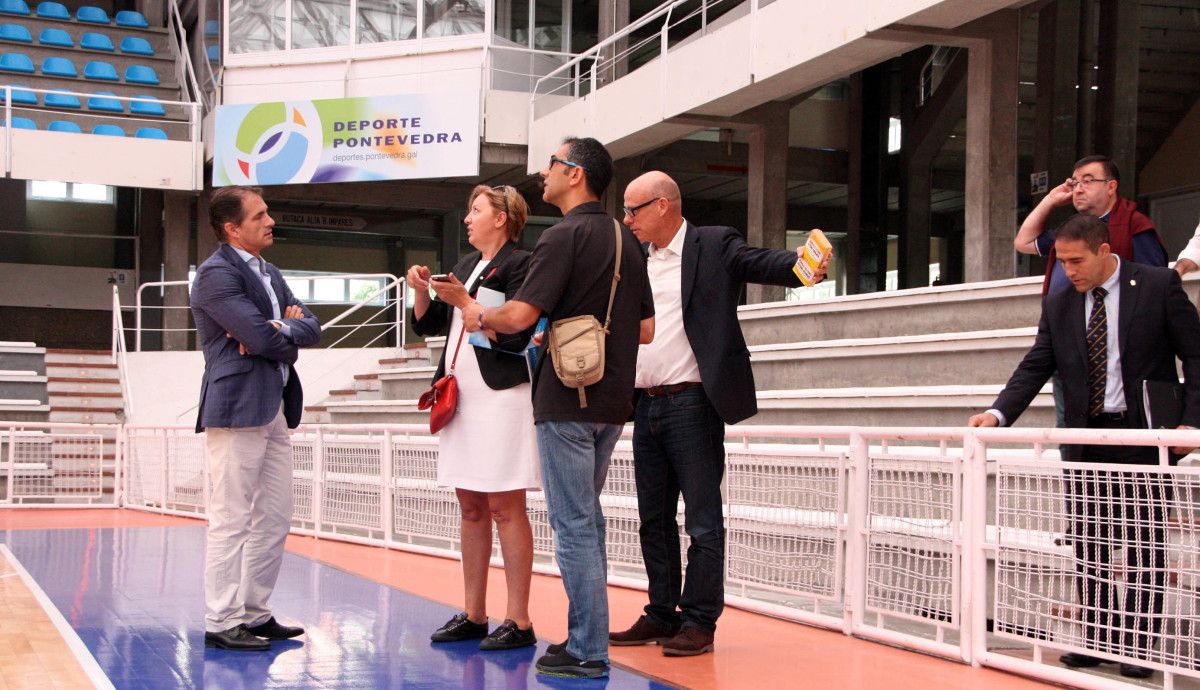 La Federación Internacional de lucha inspecciona el Pabellón Municipal de los Deportes