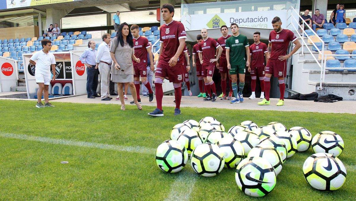 Primeiro adestramento de pretempada do Pontevedra 2017/2018