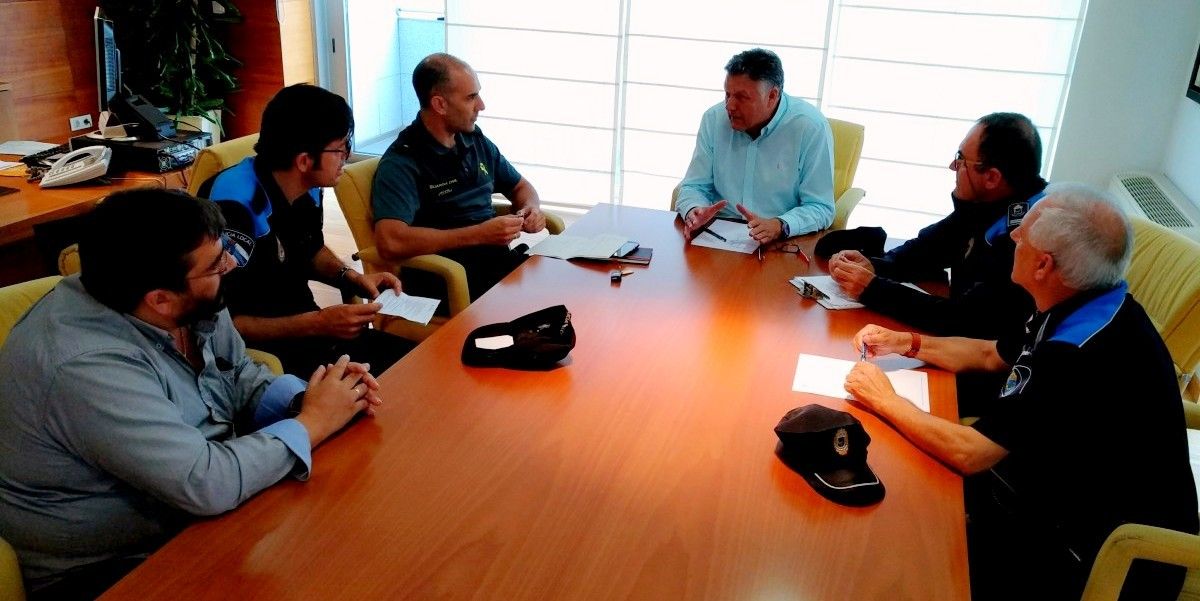 Reunión de coordinación del operativo de seguridad para la movida de Sanxenxo