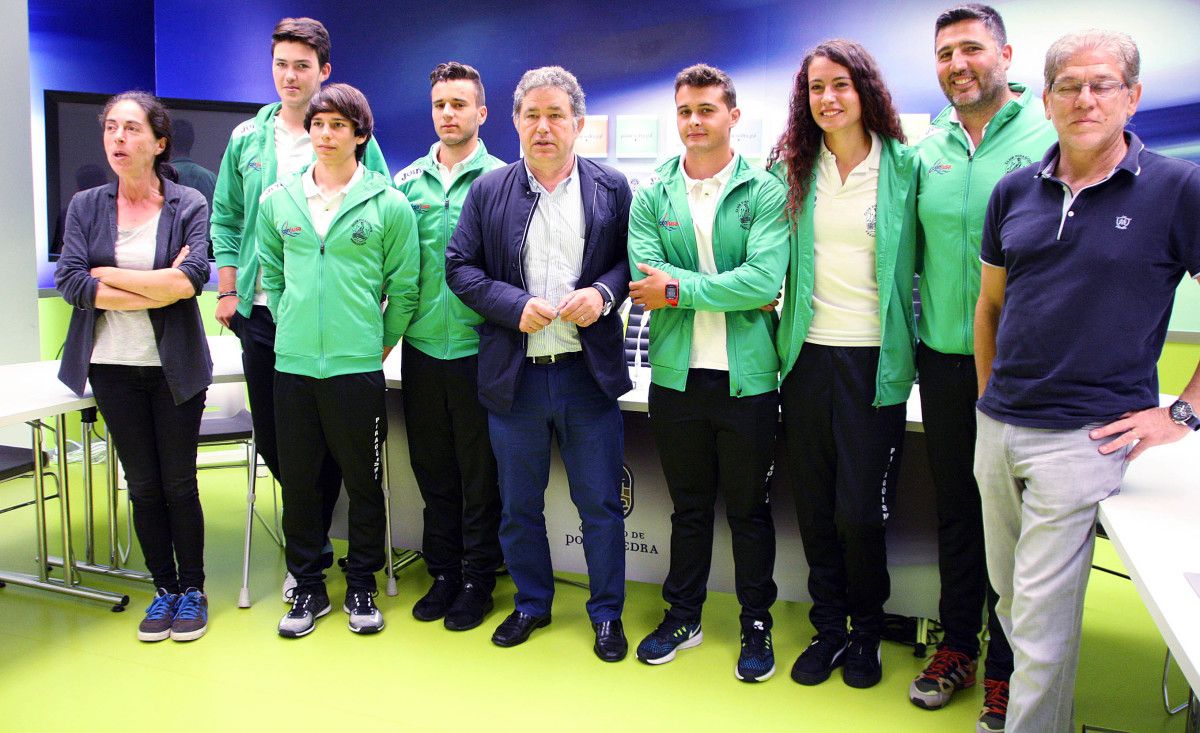 Recepción municipal ao Piragüismo Verducido Pontillón