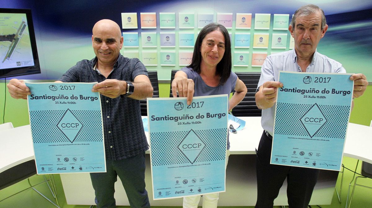 Juan Romero, Anxos Riveiro e Fis presentan a XXI Carreira Popular Santiaguiño do Burgo