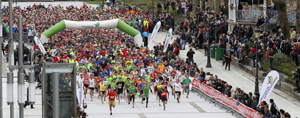 Participantes na carreira de San Silvestre 2013