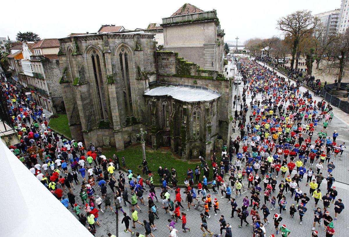 Participantes na carreira de San Silvestre 2013