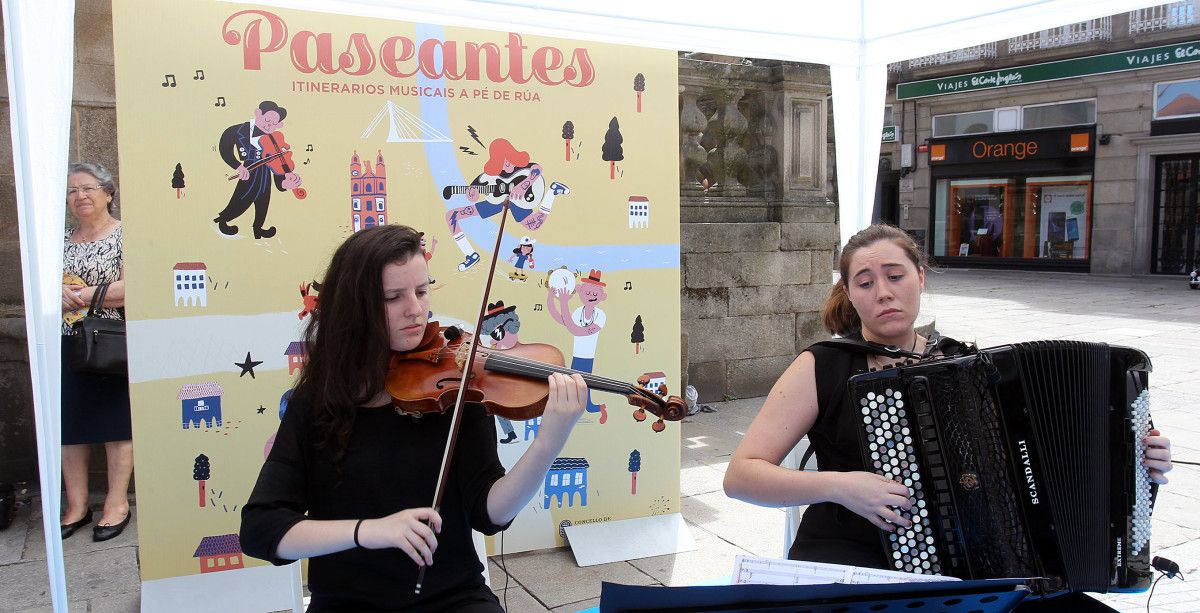 Concierto del ciclo 'Paseantes' 2017 por las calles y plazas de Pontevedra
