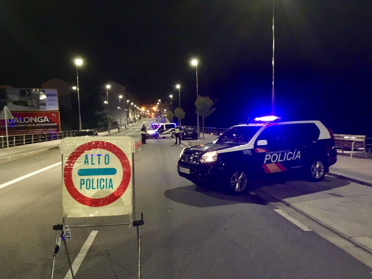 Punto de verificación de los GOR en la avenida Josefina Arruti