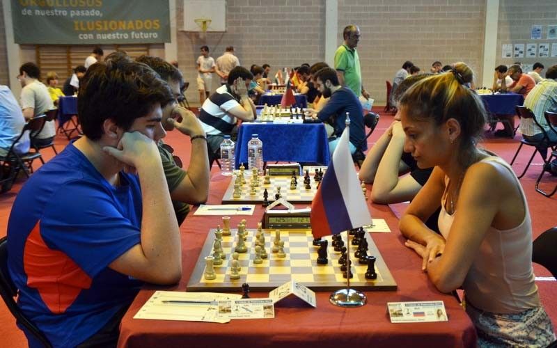 Participantes en el V torneo internacional Cidade de Pontevedra de ajedrez
