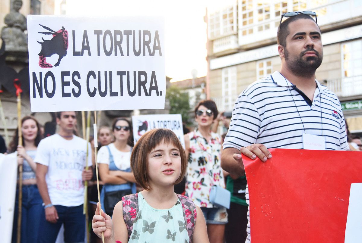 Manifestación antitaurina en Pontevedra