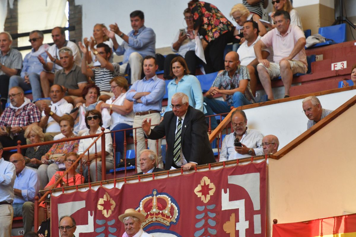 José Manuel López Sánchez en su último festejo como presidente en la plaza de toros