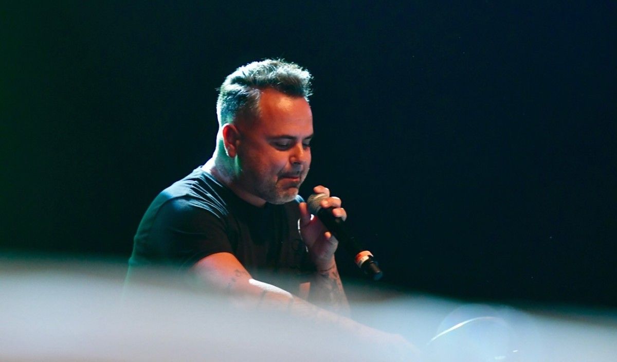 Concierto de Juan Magán en la Plaza de España de Pontevedra