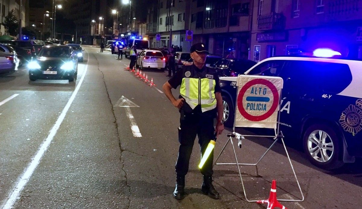 Control das policías Local e Nacional nas xornadas de peñas en Pontevedra