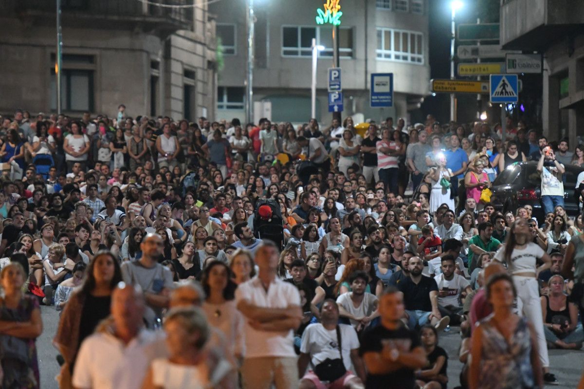 Fogos de artificio para despedir as Festas da Peregrina 2017