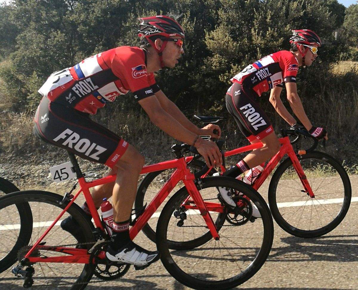 David González y Martín Lestido durante la Vuelta a Ávila