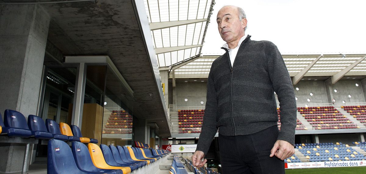 José Manuel Fernández, na súa etapa como presidente do Pontevedra