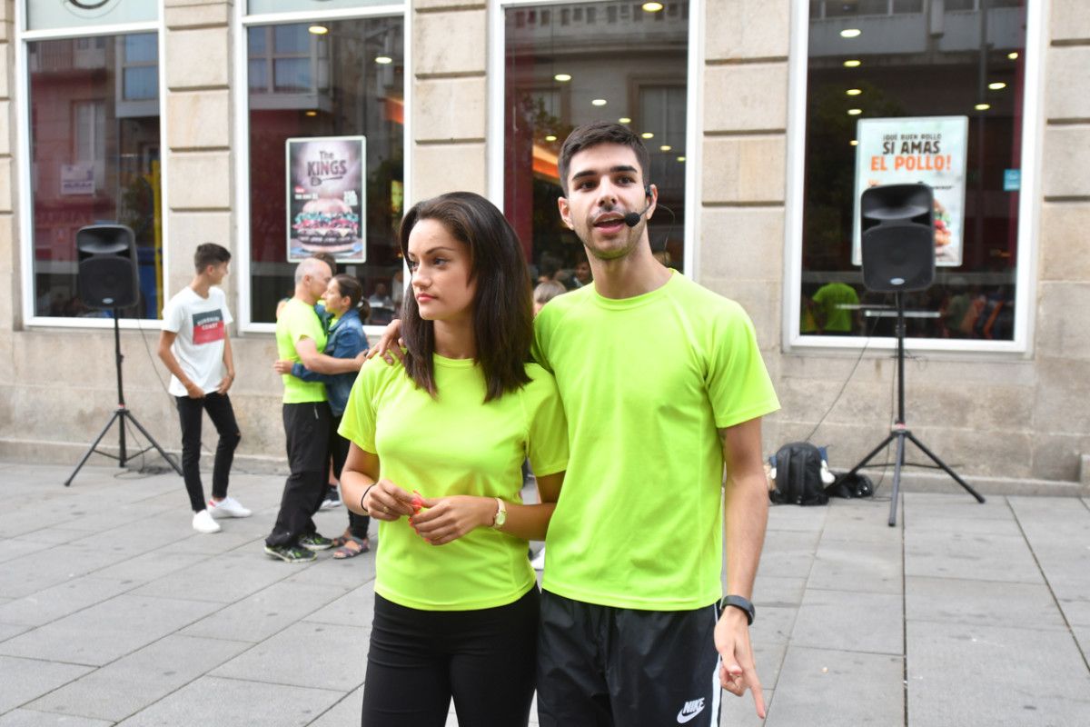 Iniciativa 'Baila na Zona Monumental', con Adrián Esperón e Patricia Martínez