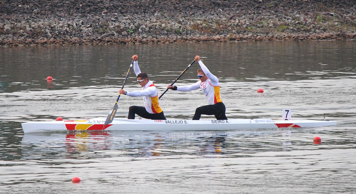 Sergio Vallejo e Adrián Sieiro no Mundial de Racice