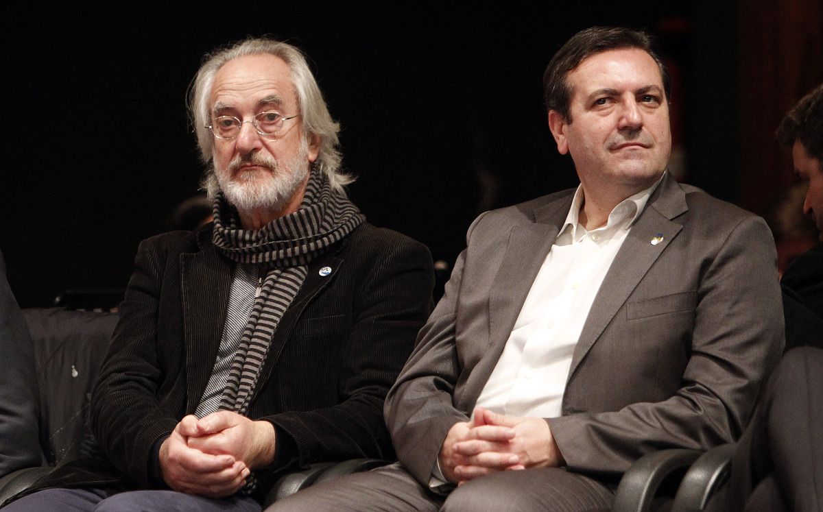 Os concelleiros nacionalistas Vicente García Legísima e Luís Bará