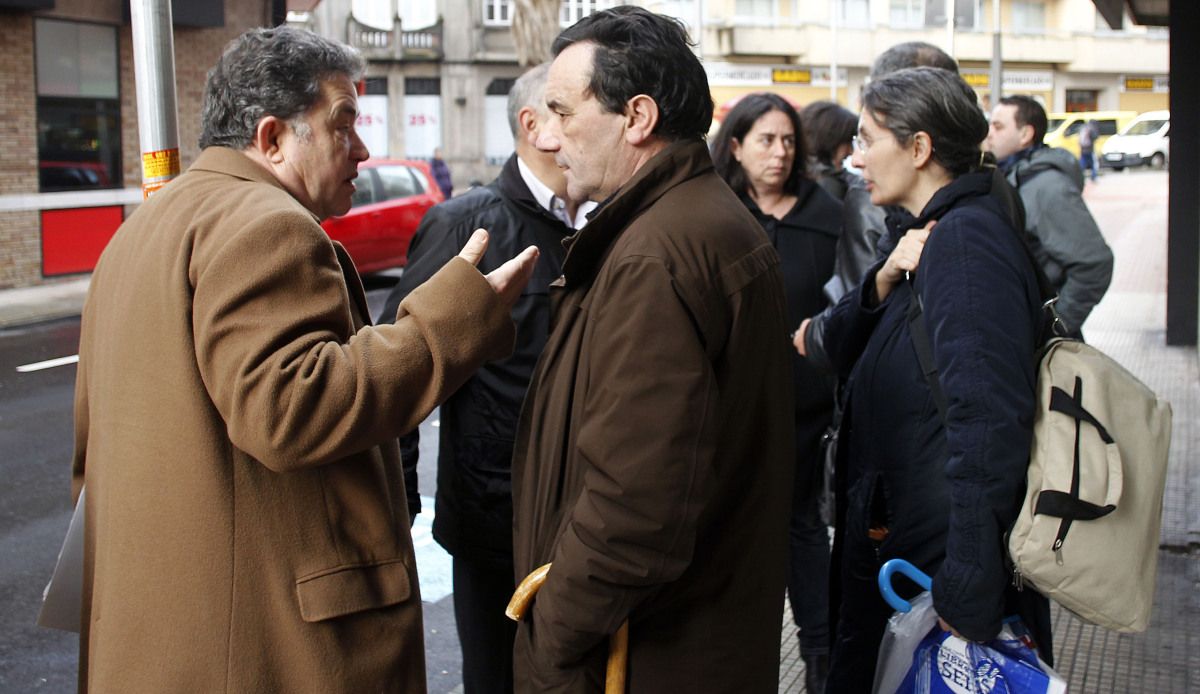 Miguel Fernández Lores e Raimundo González, ás portas do Xulgado Contencioso Administrativo