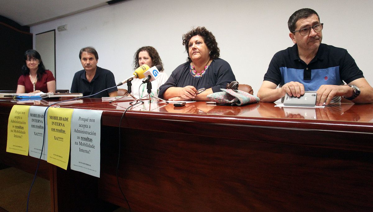 Rolda de prensa da Xunta de Persoal dos Hospitais de Pontevedra (arquivo)