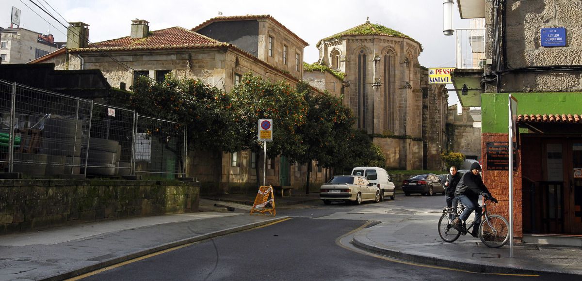 Obras na rúa Santa Clara Obras na rúa Santa Clara