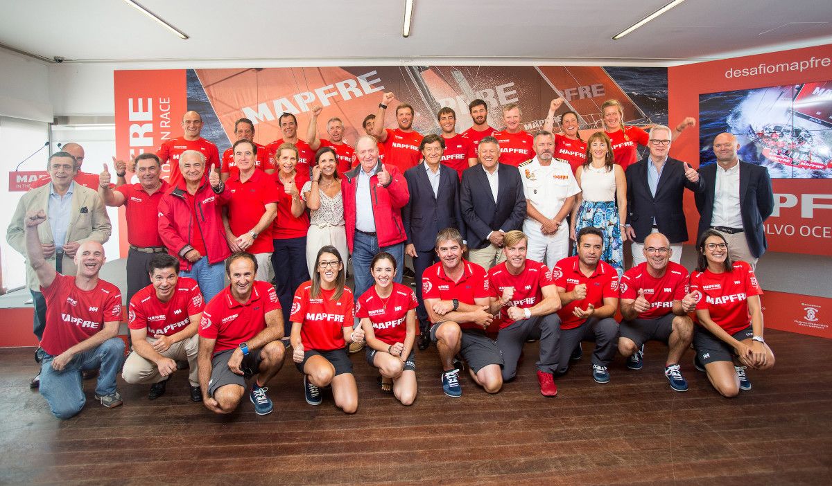 Presentación del barco español de la Volvo Ocean Race en Sanxenxo