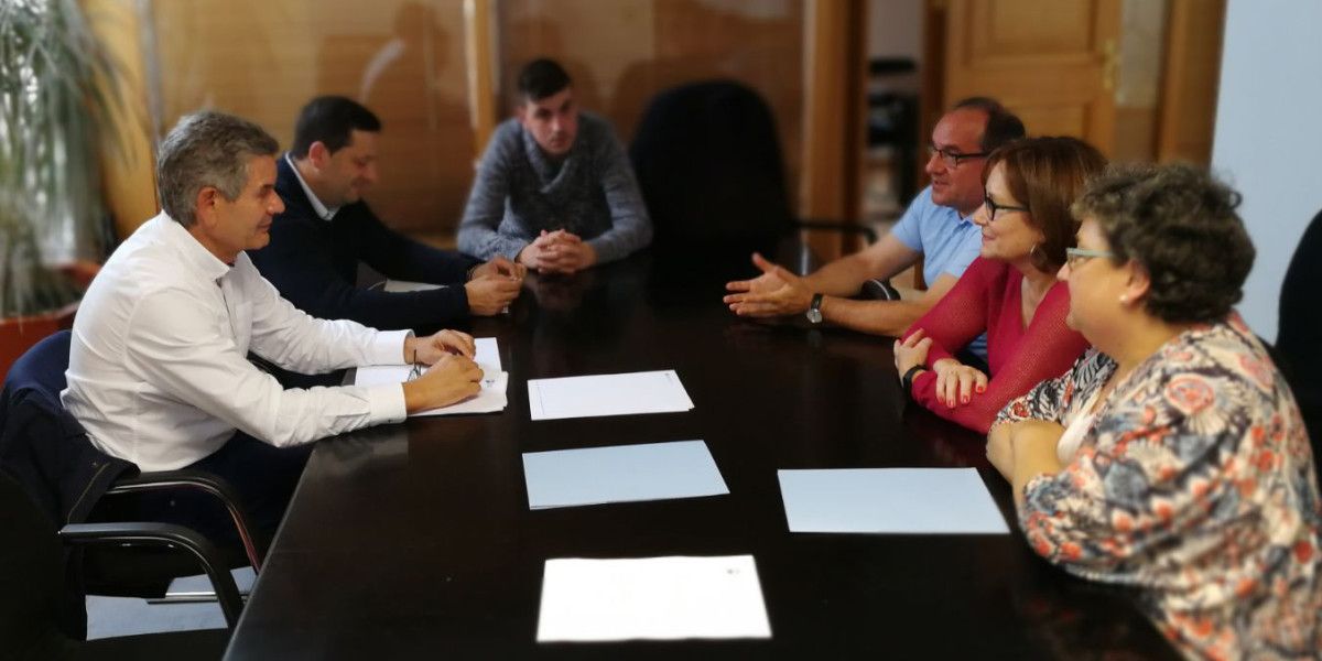 Reunión de la Deputación, Concello de Cuntis y la Fundación Terra Termarum 